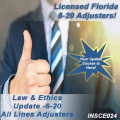 Florida: 5hr Law & Ethics Update Plus - 6-20 All-Lines Adjusters (5-620) CE Course (9 hrs credit) (INSCE024FL9g)