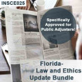  4-hour Law & Ethics Update Plus - 3-20 Public Adjusters  (5-320) CE Course (12 hrs credit) (INSCE025FL12h)