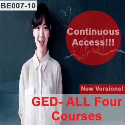 GED - All four courses - Continuous Access - NEW versions! GED - All four courses - Continuous Access - NEW versions!